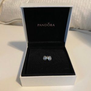 Sparkling Pandora Logo Stud Earrings